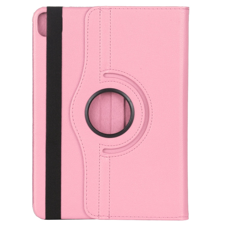 For iPad Air 13 2024 / iPad Pro 12.9 2022 / 2021 / 2020 Litchi Texture Horizontal Flip 360 Degrees Rotation Leather Tablet Case with Holder(Pink) - iPad Pro 12.9 (2022/2021) Cases by buy2fix | Online Shopping UK | buy2fix