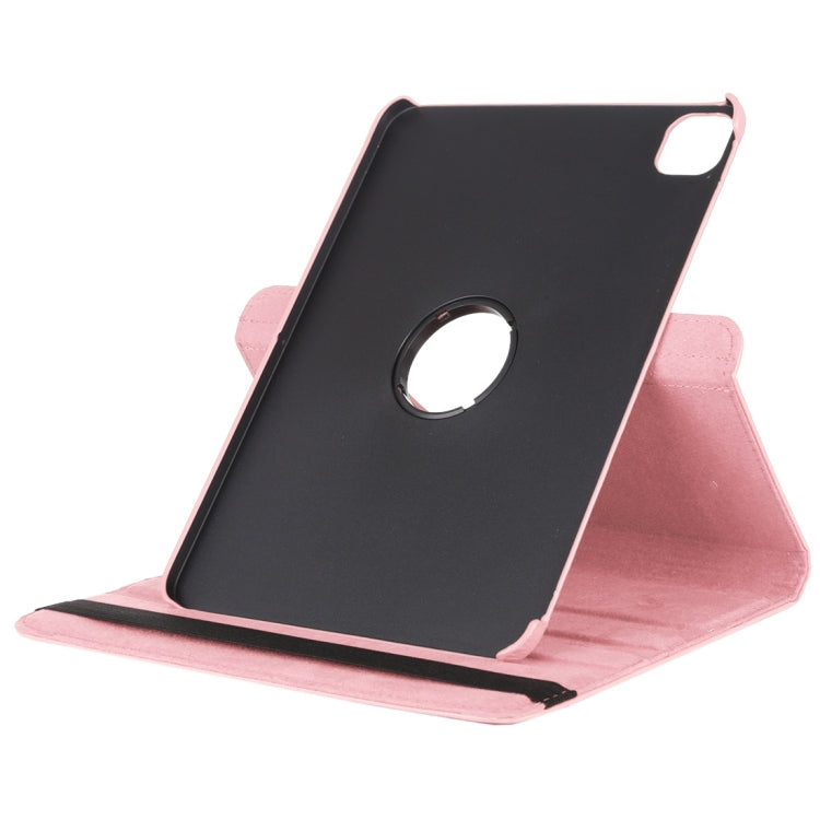 For iPad Air 13 2024 / iPad Pro 12.9 2022 / 2021 / 2020 Litchi Texture Horizontal Flip 360 Degrees Rotation Leather Tablet Case with Holder(Pink) - iPad Pro 12.9 (2022/2021) Cases by buy2fix | Online Shopping UK | buy2fix