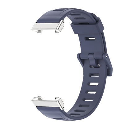 For Xiaomi Mi Band 7 Pro Mijobs Flat Hole TPU Watch Band(Blue Silver) - Watch Bands by MIJOBS | Online Shopping UK | buy2fix