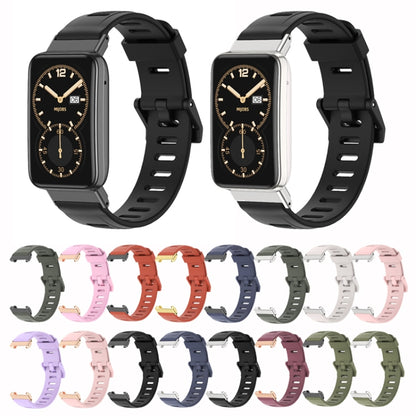 For Xiaomi Mi Band 7 Pro Mijobs Flat Hole TPU Watch Band(Army Green Black) - Watch Bands by MIJOBS | Online Shopping UK | buy2fix