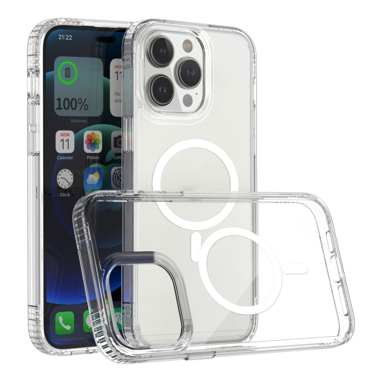 For iPhone 14 Plus MagSafe Magnetic Phone Case For iPhone 14 Pro Max(Transparent) - iPhone 14 Plus Cases by buy2fix | Online Shopping UK | buy2fix