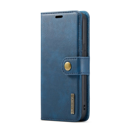 For iPhone 14 Pro Max DG.MING Crazy Horse Texture Detachable Magnetic Leather Case(Blue) - iPhone 14 Pro Max Cases by DG.MING | Online Shopping UK | buy2fix