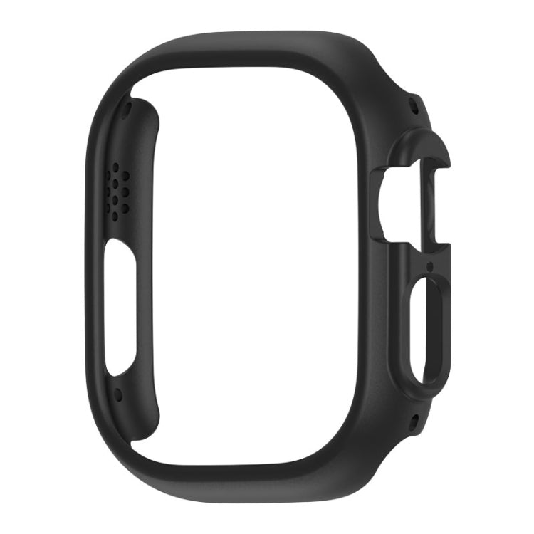 For Apple Watch Ultra 49mm PC Hollow Electroplating Protective Case(Black) - Watch Cases by buy2fix | Online Shopping UK | buy2fix