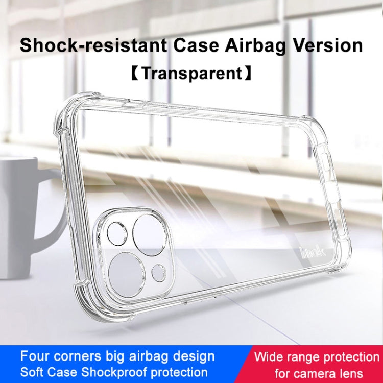 For iPhone 14 imak Shockproof Airbag TPU Phone Case(Transparent) - iPhone 14 Cases by imak | Online Shopping UK | buy2fix