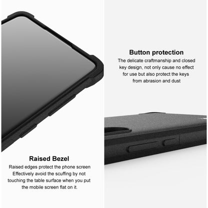 For Nokia G11 Plus 4G imak Shockproof Airbag TPU Phone Case(Matte Black) - Nokia Cases by imak | Online Shopping UK | buy2fix