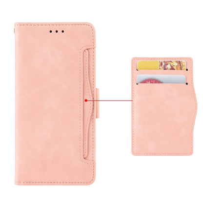 For Blackview OSCAL C80 Skin Feel Calf Texture Card Slots Leather Phone Case(Pink) - More Brand by buy2fix | Online Shopping UK | buy2fix