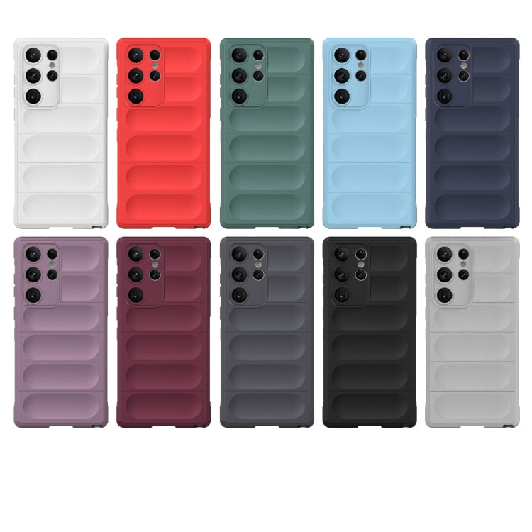 For Samsung Galaxy S23 Ultra 5G Magic Shield TPU + Flannel Phone Case(Grey) - Galaxy S23 Ultra 5G Cases by buy2fix | Online Shopping UK | buy2fix