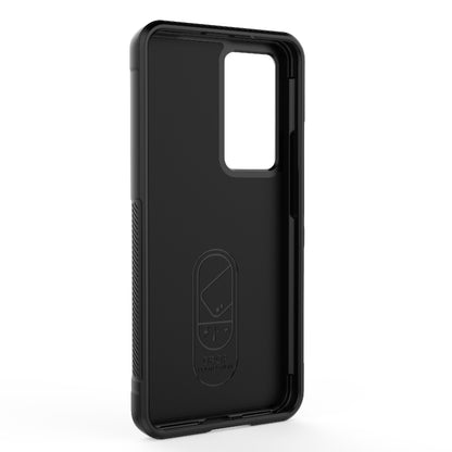 For Xiaomi 12T Pro Magic Shield TPU + Flannel Phone Case(Dark Grey) - Xiaomi Cases by buy2fix | Online Shopping UK | buy2fix