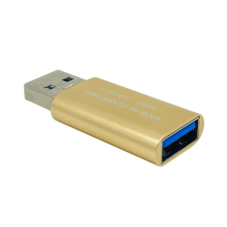 GE06 USB Data Blocker Fast Charging Connector(Gold) - Converter & Adapter by buy2fix | Online Shopping UK | buy2fix