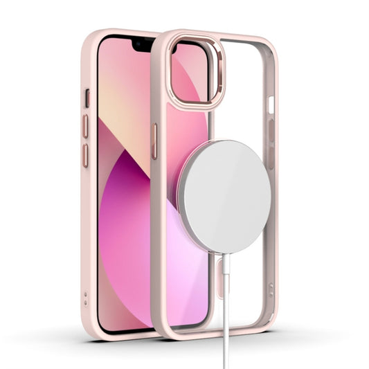 For iPhone 14 Pro MagSafe Magnetic Phone Case(Pink) - iPhone 14 Pro Cases by buy2fix | Online Shopping UK | buy2fix