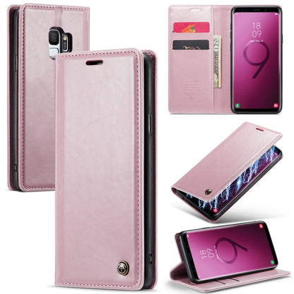 For Samsung Galaxy S9 CaseMe 003 Crazy Horse Texture Leather Phone Case(Rose Gold) - Galaxy Phone Cases by CaseMe | Online Shopping UK | buy2fix