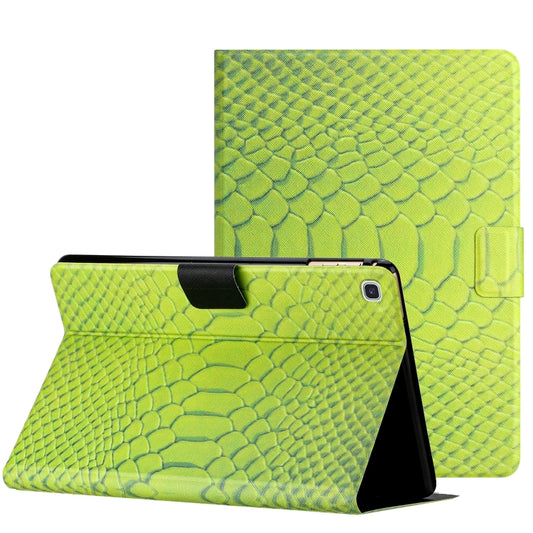 For Samsung Galaxy Tab A7 Lite Solid Color Crocodile Texture Leather Smart Tablet Case(Green) - Tab A7 Lite T220 / T225 by buy2fix | Online Shopping UK | buy2fix