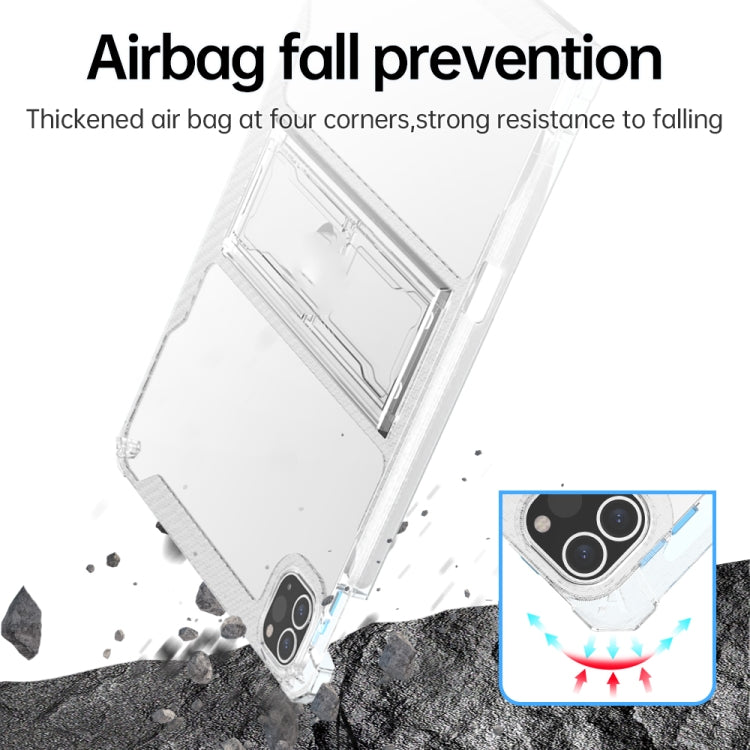 For iPad Air 11 2024 / Air 4 / Air 5 TPU + PC Airbag Full Coverage Shockproof Protective Tablet Case with Pen Slots(Transparent) - iPad Air (2022) / (2020) 10.9 Cases by buy2fix | Online Shopping UK | buy2fix