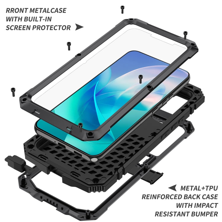 For Samsung Galaxy S23+ 5G R-JUST Life Waterproof Dustproof Shockproof Phone Case(Black) - Galaxy S23+ 5G Cases by R-JUST | Online Shopping UK | buy2fix