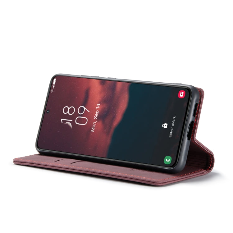 For Samsung Galaxy S23+ 5G CaseMe 013 Multifunctional Horizontal Flip Leather Phone Case(Wine Red) - Galaxy S23+ 5G Cases by CaseMe | Online Shopping UK | buy2fix