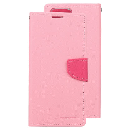 For Samsung Galaxy S23 Ultra 5G GOOSPERY FANCY DIARY Cross Texture Leather Phone Case(Pink) - Galaxy S23 Ultra 5G Cases by GOOSPERY | Online Shopping UK | buy2fix