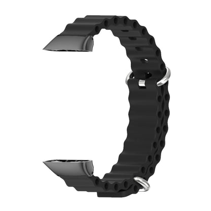 For Huawei Band 6 / Honor Band 6 / 7 MIJOBS CS Marine Silicone Breathable Watch Band(Black) - Watch Bands by MIJOBS | Online Shopping UK | buy2fix