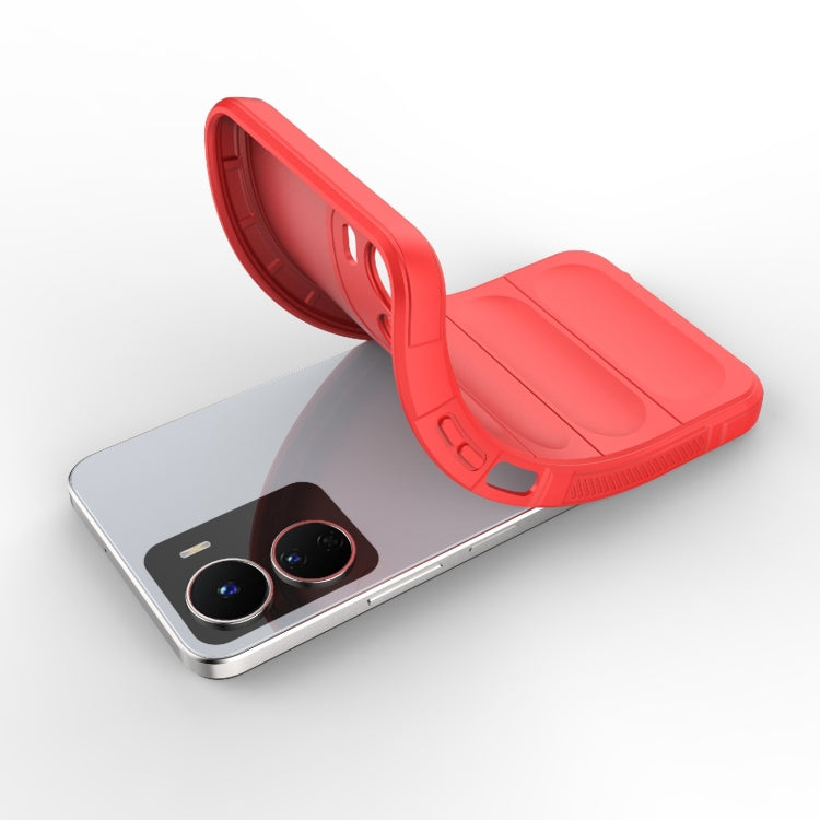 For vivo Y16 4G Global Magic Shield TPU + Flannel Phone Case(Dark Green) - vivo Cases by buy2fix | Online Shopping UK | buy2fix