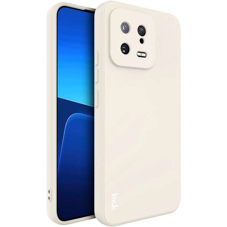 For Xiaomi 13 5G IMAK UC-4 Series Straight Edge TPU Soft Phone Case(White) - 13 Cases by imak | Online Shopping UK | buy2fix