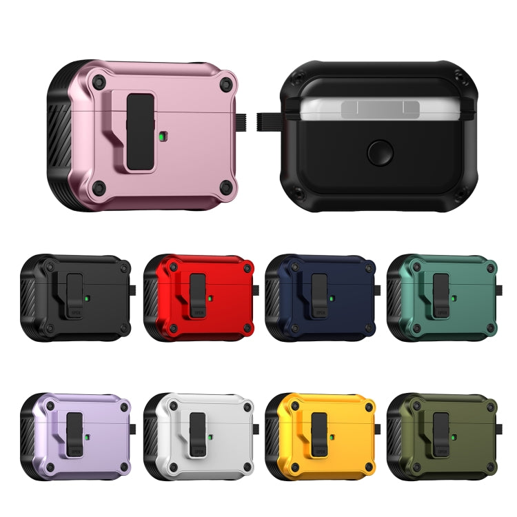 For AirPods Pro Eagle Shockproof Earphone Protective Case with Switch(Pink) - For AirPods Pro by buy2fix | Online Shopping UK | buy2fix