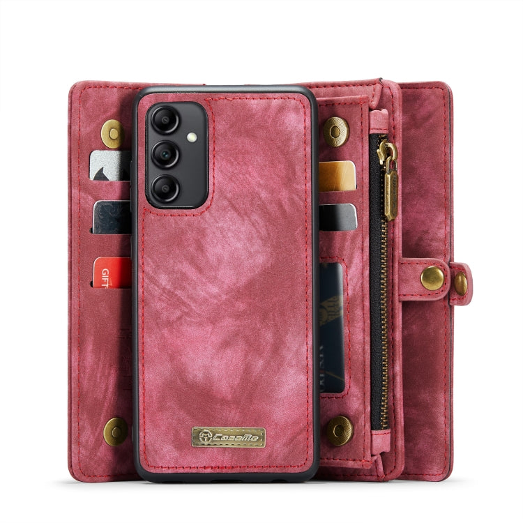 For Samsung Galaxy A14 5G CaseMe 008 Detachable Multifunctional Leather Phone Case(Red) - Galaxy Phone Cases by CaseMe | Online Shopping UK | buy2fix