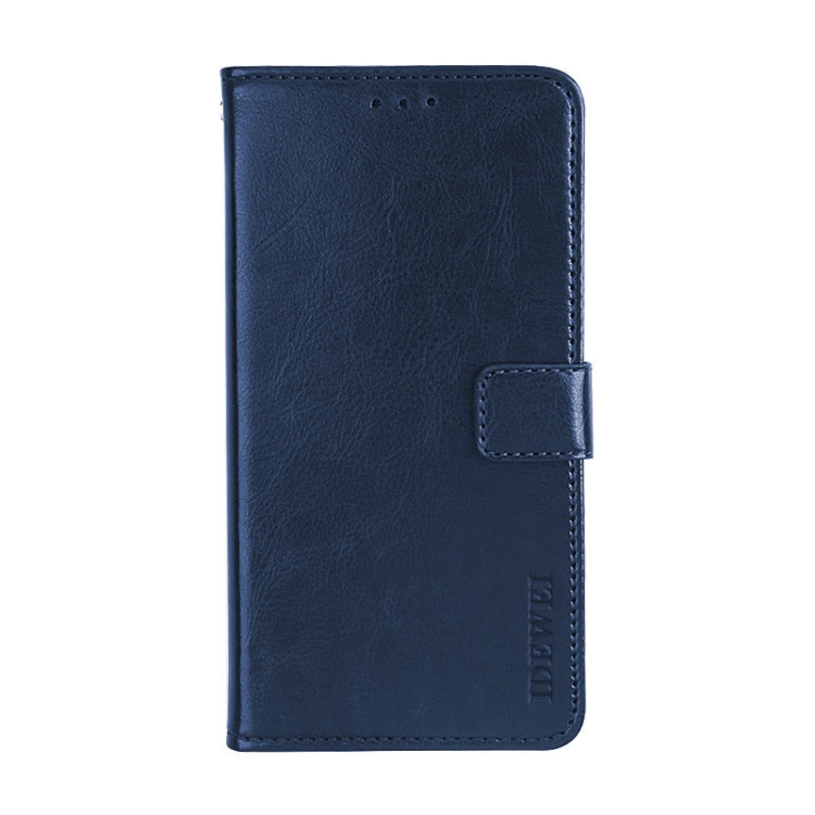 For Doogee X55 idewei  Crazy Horse Texture Horizontal Flip Leather Case with Holder & Card Slots & Wallet(Dark Blue) - More Brand by idewei | Online Shopping UK | buy2fix