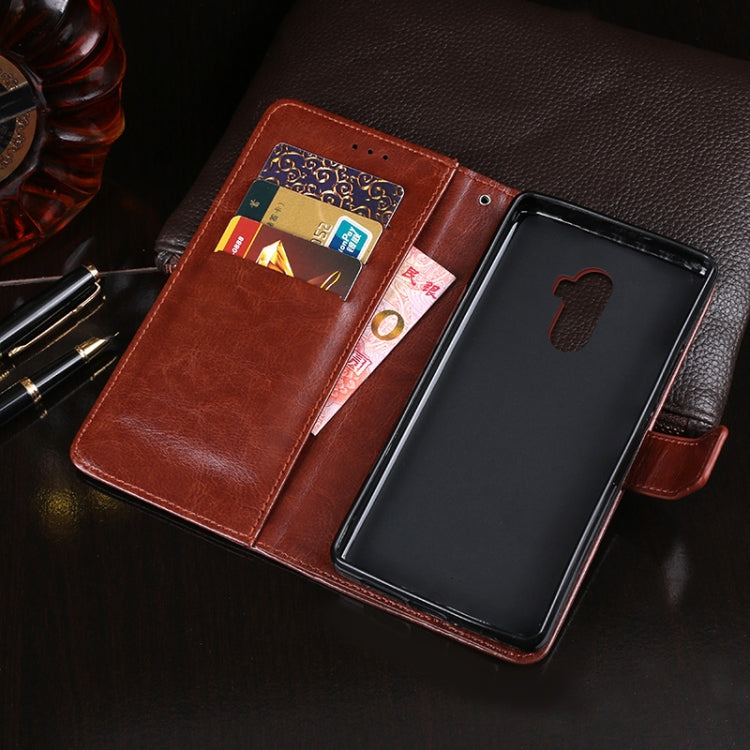 For Ulefone S8 Pro idewei  Crazy Horse Texture Horizontal Flip Leather Case with Holder & Card Slots & Wallet(Black) - Ulefone Cases by idewei | Online Shopping UK | buy2fix