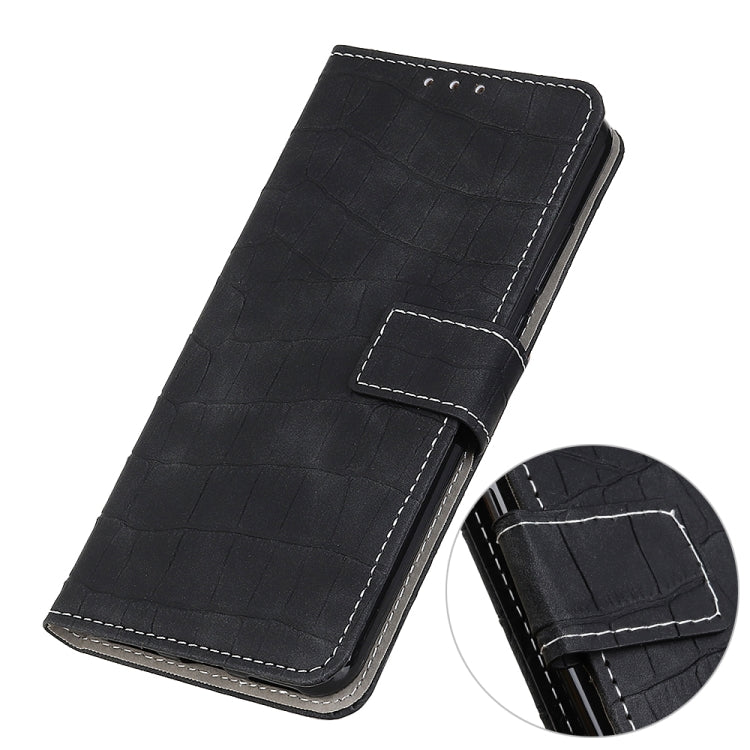 For OnePlus 11 5G Magnetic Crocodile Texture Leather Phone Case(Black) - OnePlus Cases by buy2fix | Online Shopping UK | buy2fix