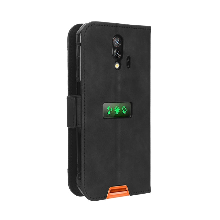 For Blackview BV7200 Skin Feel Calf Texture Card Slots Leather Phone Case(Black) - More Brand by buy2fix | Online Shopping UK | buy2fix