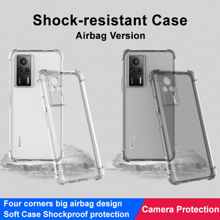 For Xiaomi Redmi K60E 5G imak Shockproof Airbag TPU Phone Case(Transparent) - Xiaomi Cases by imak | Online Shopping UK | buy2fix