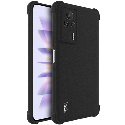 For Xiaomi Redmi K60E 5G imak Shockproof Airbag TPU Phone Case(Matte Black) - Xiaomi Cases by imak | Online Shopping UK | buy2fix