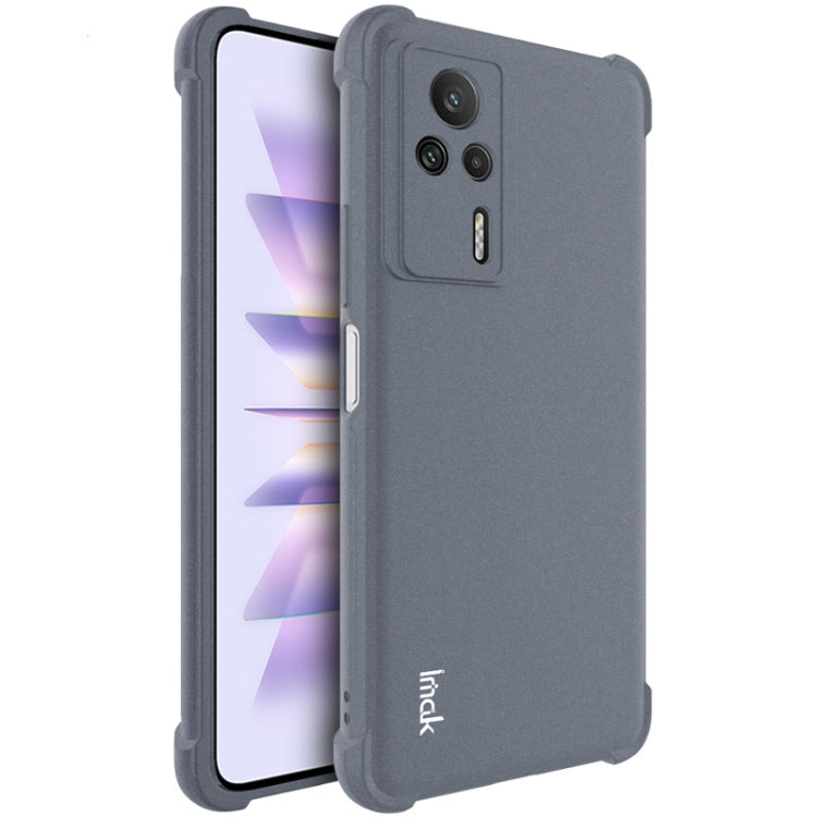 For Xiaomi Redmi K60E 5G imak Shockproof Airbag TPU Phone Case(Matte Grey) - Xiaomi Cases by imak | Online Shopping UK | buy2fix