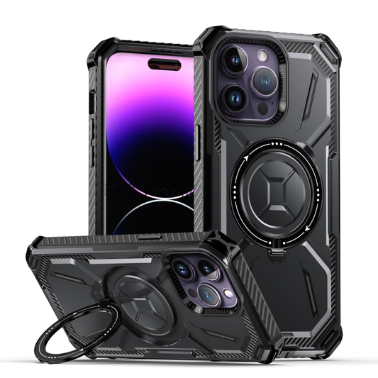 For iPhone 13 Pro Armor Series Holder Phone Case(Black) - iPhone 13 Pro Cases by buy2fix | Online Shopping UK | buy2fix