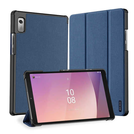 For Lenovo Tab M9 DUX DUCIS Domo Series Magnetic Flip Leather Tablet Case(Blue) - Lenovo by DUX DUCIS | Online Shopping UK | buy2fix