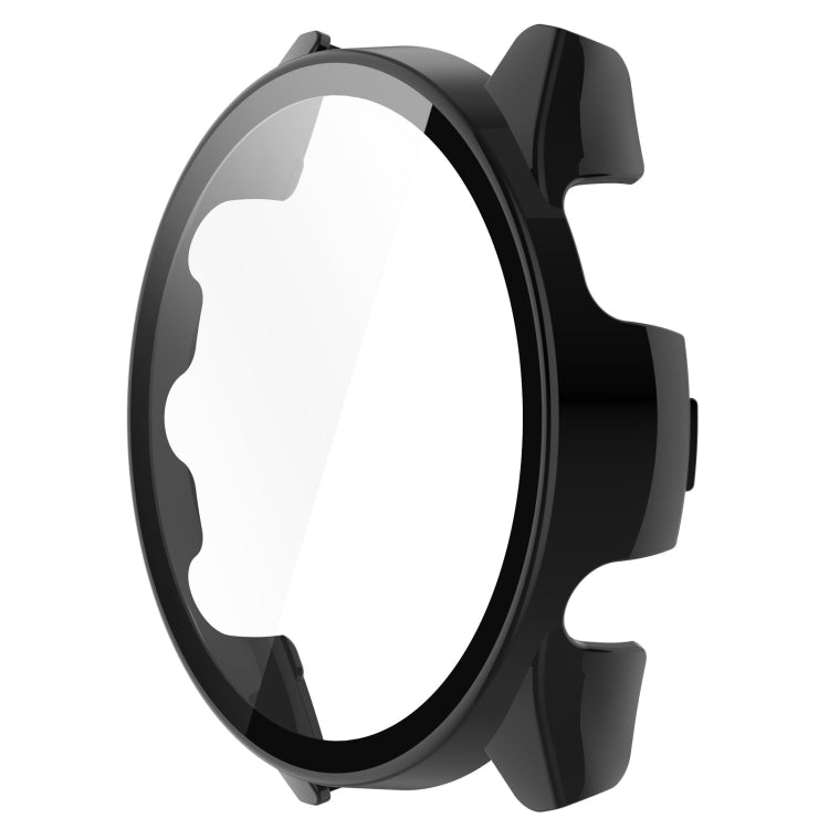 For Garmin Forerunner 265S PC + Tempered Glass Film Integrated Watch Protective Case(Black) - Watch Cases by buy2fix | Online Shopping UK | buy2fix