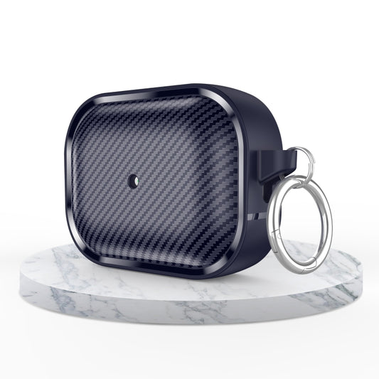 For AirPods Pro 2 Photo Frame Carbon Fiber Series Earphone Case(Dark Blue) - For AirPods Pro 2 by buy2fix | Online Shopping UK | buy2fix