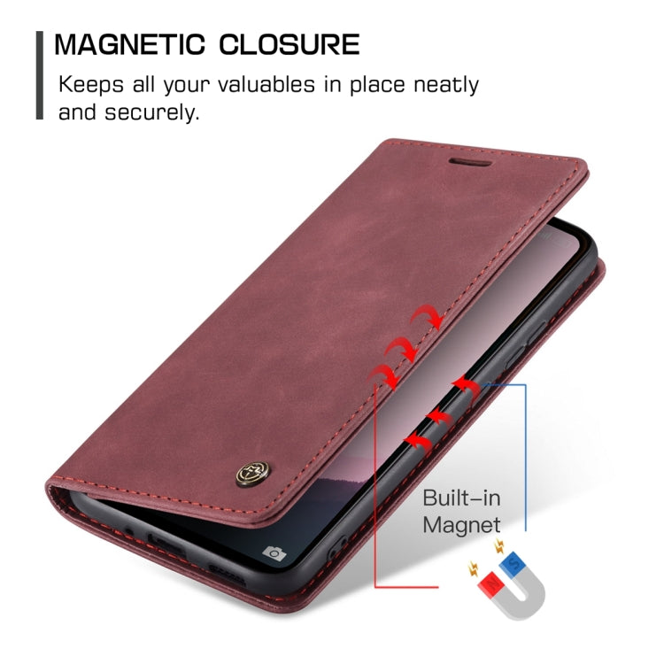 For Xiaomi Redmi 11A / 12C CaseMe 013 Multifunctional Horizontal Flip Leather Phone Case(Wine Red) - Xiaomi Cases by CaseMe | Online Shopping UK | buy2fix