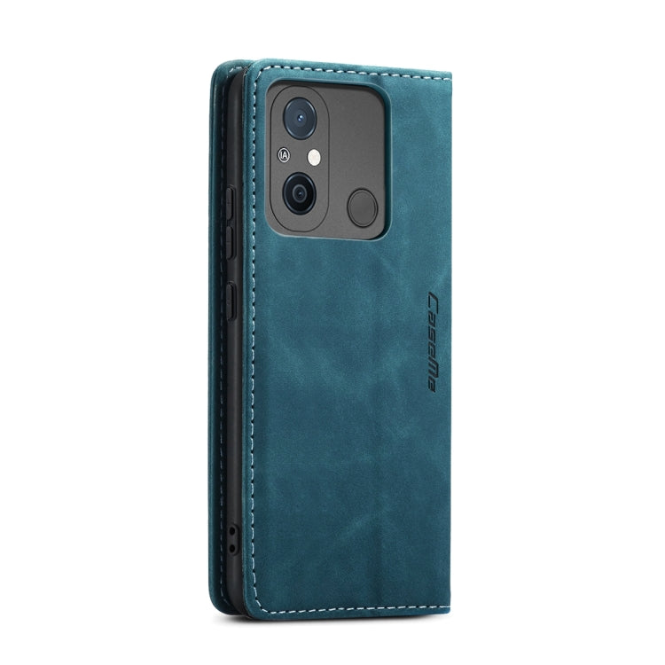 For Xiaomi Redmi 11A / 12C CaseMe 013 Multifunctional Horizontal Flip Leather Phone Case(Blue) - Xiaomi Cases by CaseMe | Online Shopping UK | buy2fix