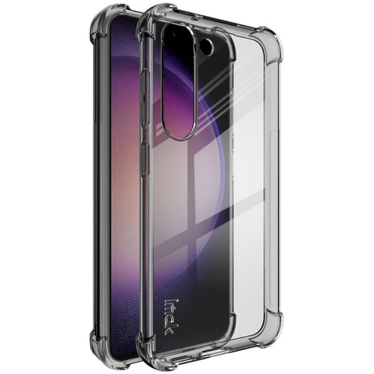 For Samsung Galaxy S23 5G imak Shockproof Airbag TPU Phone Case(Transparent Black) - Galaxy S23 5G Cases by imak | Online Shopping UK | buy2fix