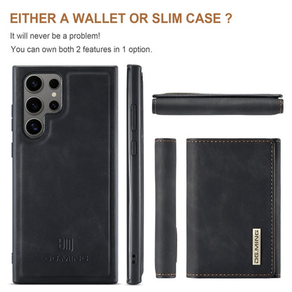 For Samsung Galaxy S24 Ultra 5G DG.MING M1 Series 3-Fold Multi Card Wallet + Magnetic Phone Case(Black) - Galaxy S24 Ultra 5G Cases by DG.MING | Online Shopping UK | buy2fix