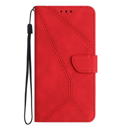 For Motorola Moto G Power 5G 2024 Stitching Embossed Leather Phone Case(Red) - Motorola Cases by buy2fix | Online Shopping UK | buy2fix