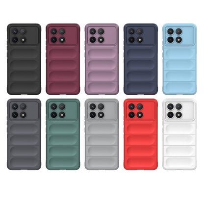 For Xiaomi Redmi K70 / K70 Pro 5G Magic Shield TPU + Flannel Phone Case(Light Blue) - K70 Pro Cases by buy2fix | Online Shopping UK | buy2fix