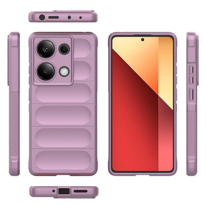 For Xiaomi Redmi Note 13 Pro 4G Global Magic Shield TPU + Flannel Phone Case(Purple) - Note 13 Pro Cases by buy2fix | Online Shopping UK | buy2fix