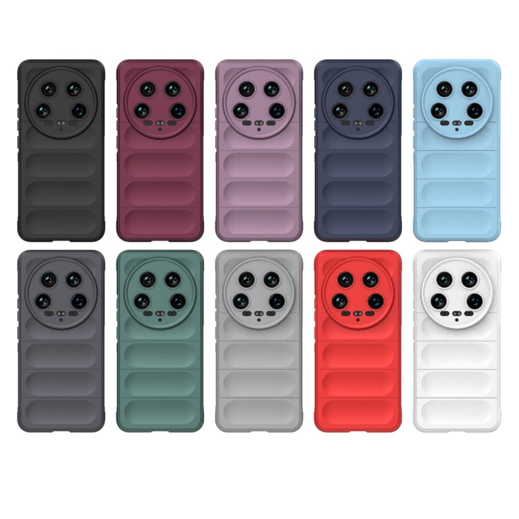 For Xiaomi 14 Ultra Magic Shield TPU + Flannel Phone Case(Dark Grey) - 14 Ultra Cases by buy2fix | Online Shopping UK | buy2fix