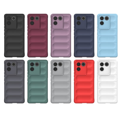 For vivo S17e Magic Shield TPU + Flannel Phone Case(Light Blue) - vivo Cases by buy2fix | Online Shopping UK | buy2fix