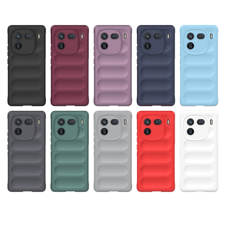For vivo iQOO 12 Pro 5G Magic Shield TPU + Flannel Phone Case(Light Blue) - iQOO 12 Pro Cases by buy2fix | Online Shopping UK | buy2fix