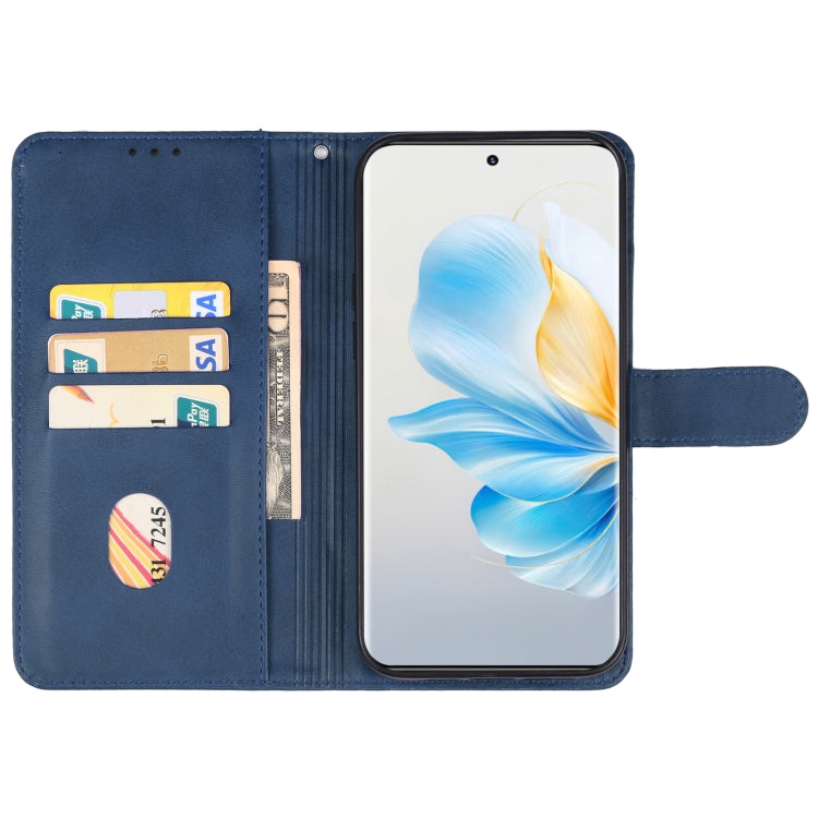 For Honor 100 Leather Phone Case(Blue) - Honor Cases by buy2fix | Online Shopping UK | buy2fix