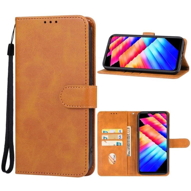 For Infinix Note 30i Leather Phone Case(Brown) - Infinix Cases by buy2fix | Online Shopping UK | buy2fix