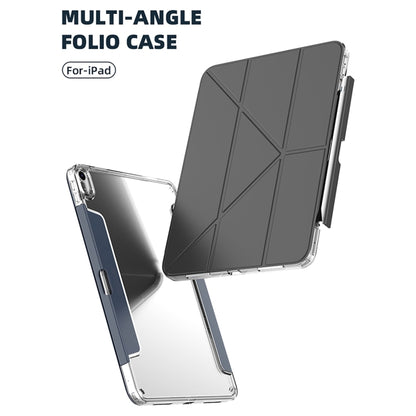 For iPad 10.2 2021 / 2020 / 2019 Mutural Deformation Stand Smart Leather Tablet Case(Black) - iPad 10.2 Cases by Mutural | Online Shopping UK | buy2fix