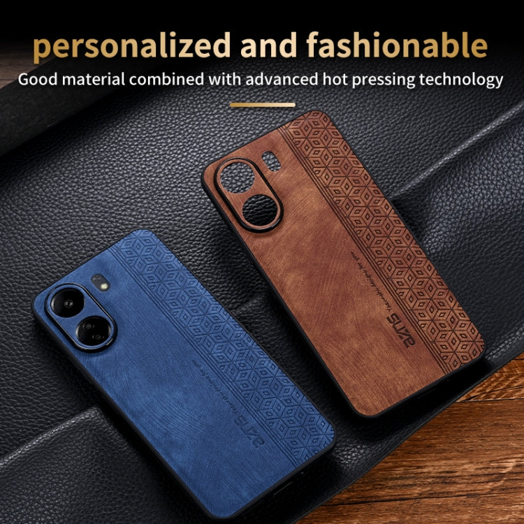 For Xiaomi Poco C65/Redmi 13C AZNS 3D Embossed Skin Feel Phone Case(Sapphire Blue) - 13C Cases by AZNS | Online Shopping UK | buy2fix